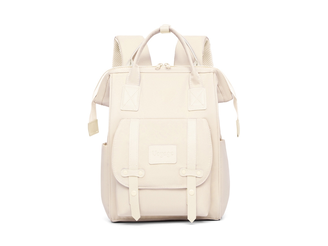 Mochila para portátil de mujer, para el trabajo y los viajes, 15 pulgadas, blanca HEXINYIGJLY