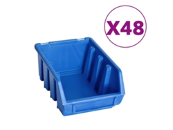 Juego de caja de almacenamiento de 128 piezas con paneles de pared azules y negros EXCLUSIVO DE LA CASA