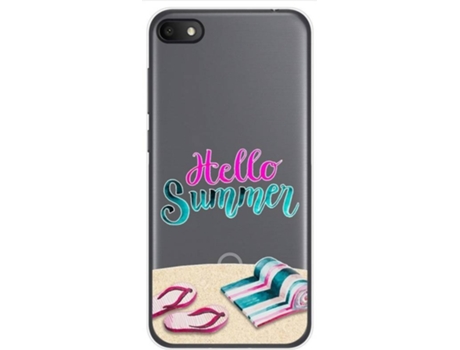 Carcasa Alcatel 1V 2019 TUMUNDOSMARTPHONE Dibujos Transparente Multicolor