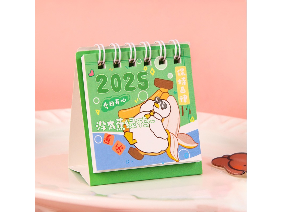 ¡Especial para el sudeste asiático! Calendario de escritorio Mini Duck Design 2025 (Venta al por menor)