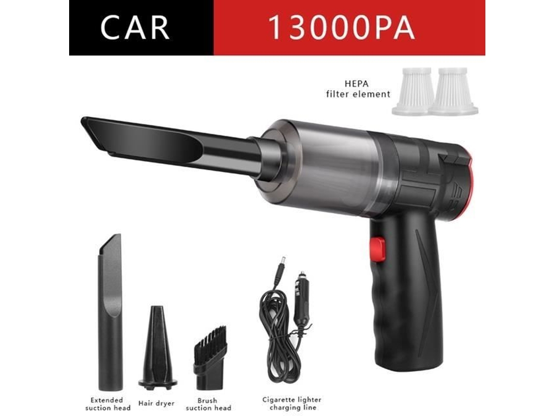 Color 13000Pa Set B Aspirador de mano inalámbrico para automóvil Potente aspirador de mano en seco y húmedo AIHONTAI