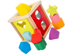 Juego De Bloques De Construcción Geométricos Con Clasificación De Formas: Sol Y Estrella. Juguete Educativo Para Niños Y Niñas.