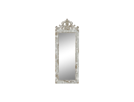 Espejo de pared DKD HOME DECOR Blanco Abeto Espejo Madera MDF 39x3x108 cm