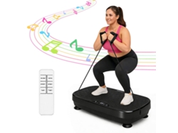 Nettlife Plataforma Vibratoria 200w, Máquina Fitness Con 199 Niveles Y Altavoz Para Hogar, Máx 150kg