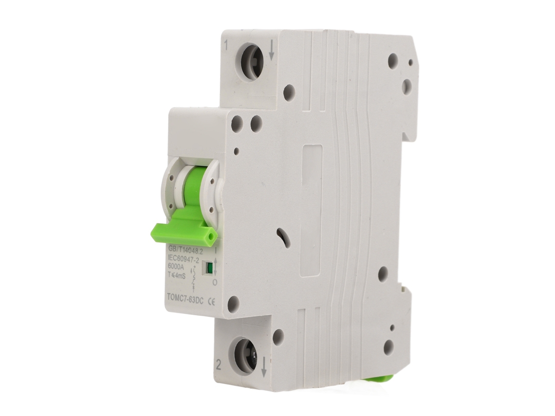 Disyuntor fotovoltaico 1P, sistema magnético, miniaislador de circuito rápido, disyuntor de CC para sistema solar de 250 V