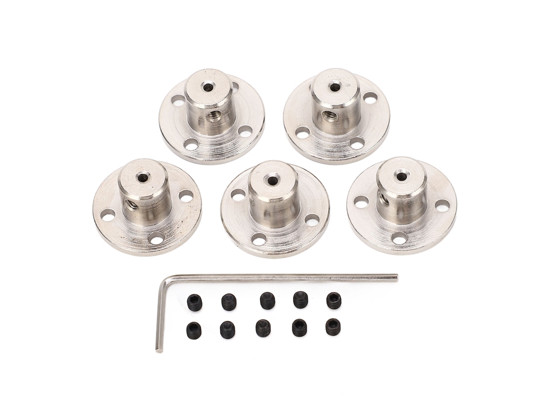 5 Conectores De Acoplamiento De Brida De Acero De 45 Mm Y 2 Mm Para Motores De Modelos Rc De Bricolaje