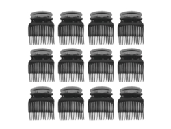 12pcs Pinzas Para Rodillos De Pelo Con Aislamiento Térmico, Agarre Fuerte Y Diseño Duradero Para Peinados En Casa Y Peluquerías