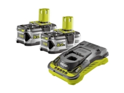RYOBI 2 baterias 18V 5Ah + carregador ultra rápido 5,0 A