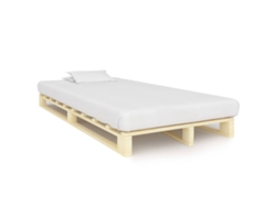 Estructura Cama Palets Sin Colchón Madera Maciza Pino 120x200cm
