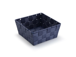 Cesta Versa Azul oscuro Mediana Textil 19 x 9 x 19 cm