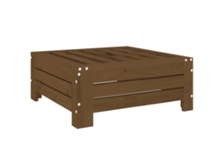 Base de sombrilla de madera maciza de pino, color marrón miel, EXCLUSIVA DE LA CASA