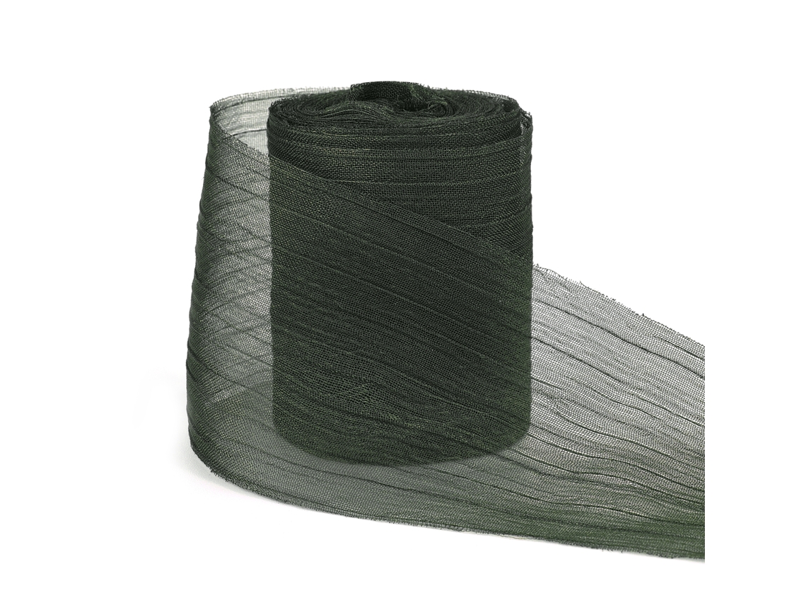 (verde) Cinta De Hilo Arrugado De 5 Yardas Y 4 Cm, Adecuada Para Accesorios Para El Cabello, Manualidades De Bricolaje Y Decoraciones.
