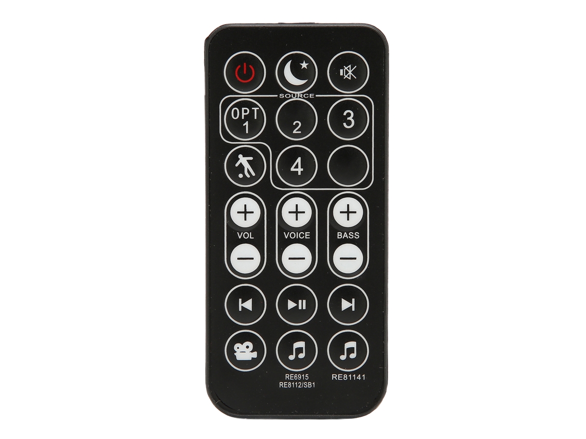 Control Remoto De Repuesto Re6915 Compatible Con Los Sistemas De Barra De Sonido Polk Re6915, Re8114 Y Re8112.