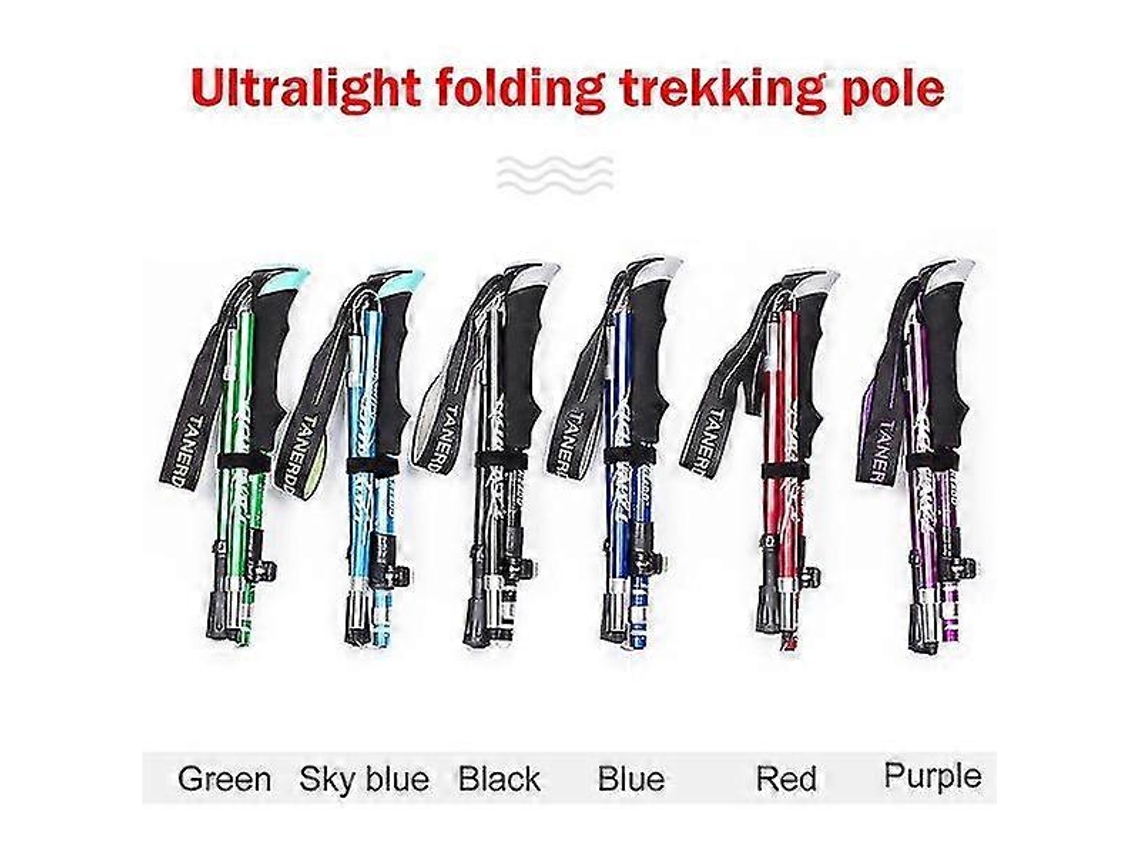 Bastón de trekking ultraligero, plegable y portátil - 130 cm
