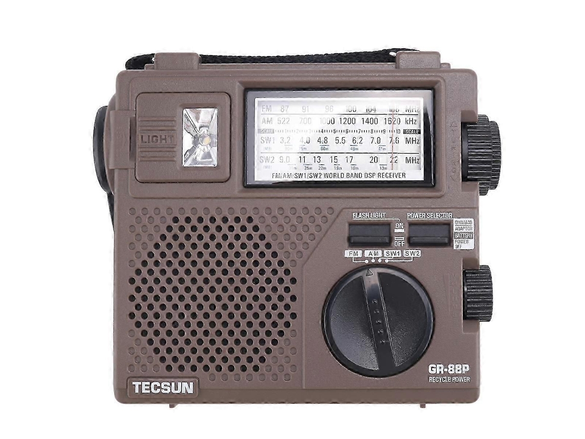 Receptor de radio digital Tecsun GR 88p con luz de emergencia GOKOCO