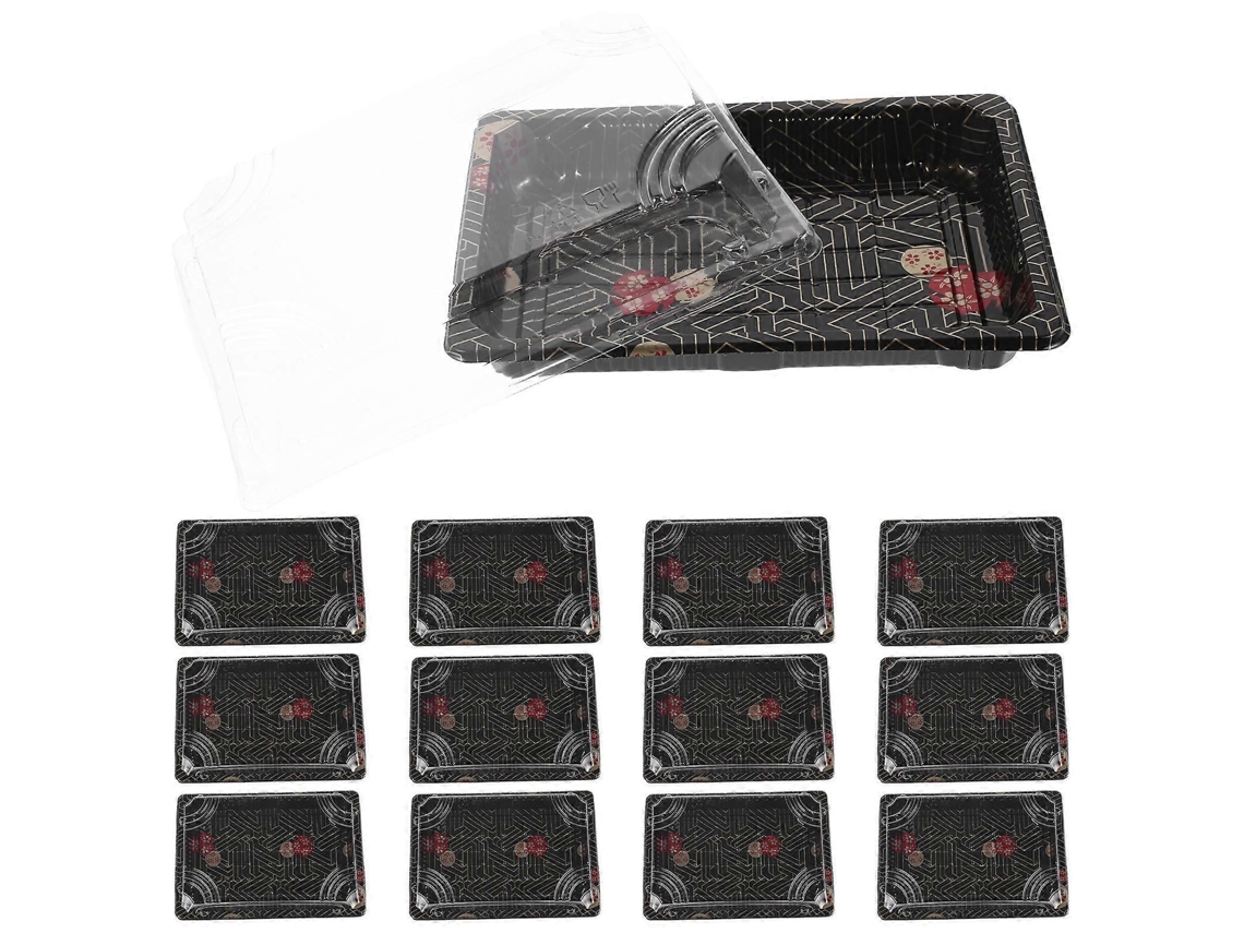 Caja De Embalaje Para Sushi Con 25 Piezas, Recipiente Reutilizable, Bandeja Plástico, Tapas.