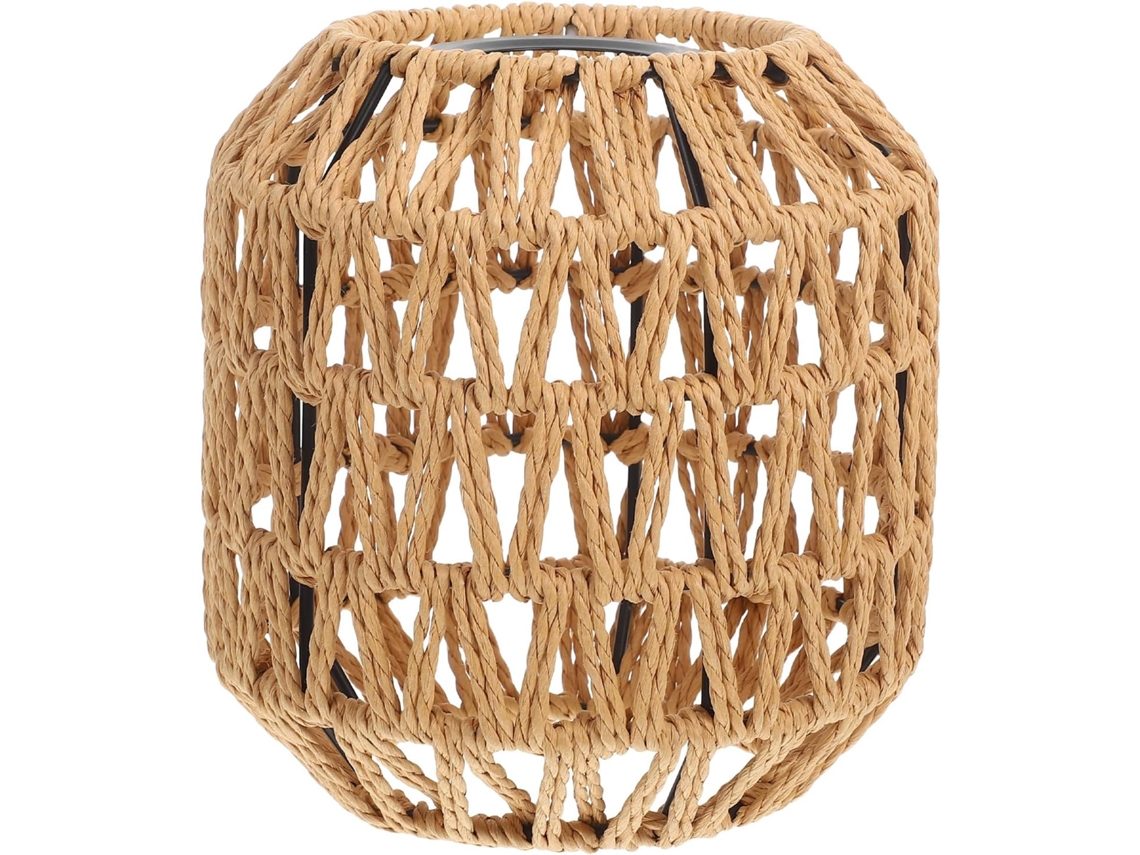Lámpara Colgante Rústica De Cuerda Tejida Para Techo, Cubierta Decorativa Para Bombilla De Sala De Estar.