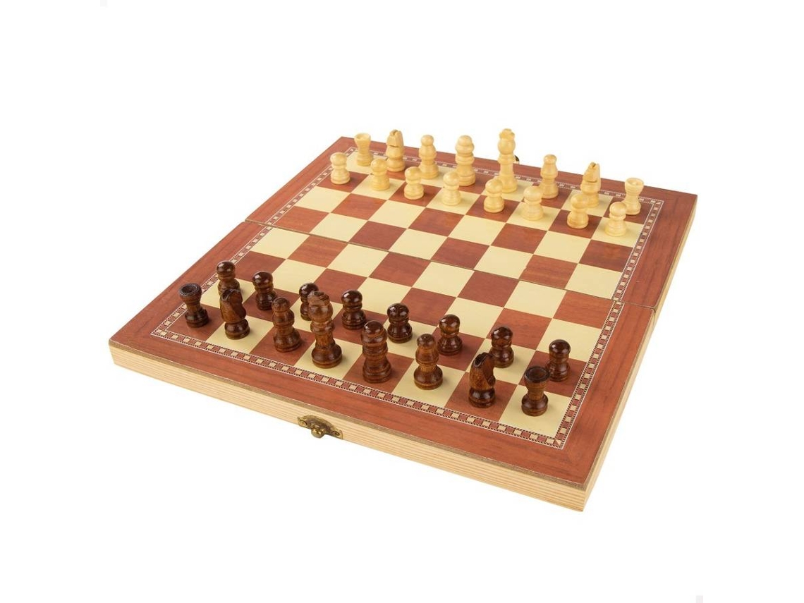 Juego de Ajedrez CB GAMES 3 en 1 de madera