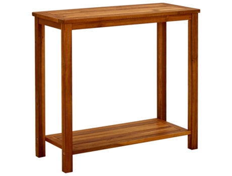 MAISON EXCLUSIVE Mesa consola de jardín madera maciza de acacia 80x35x75 cm