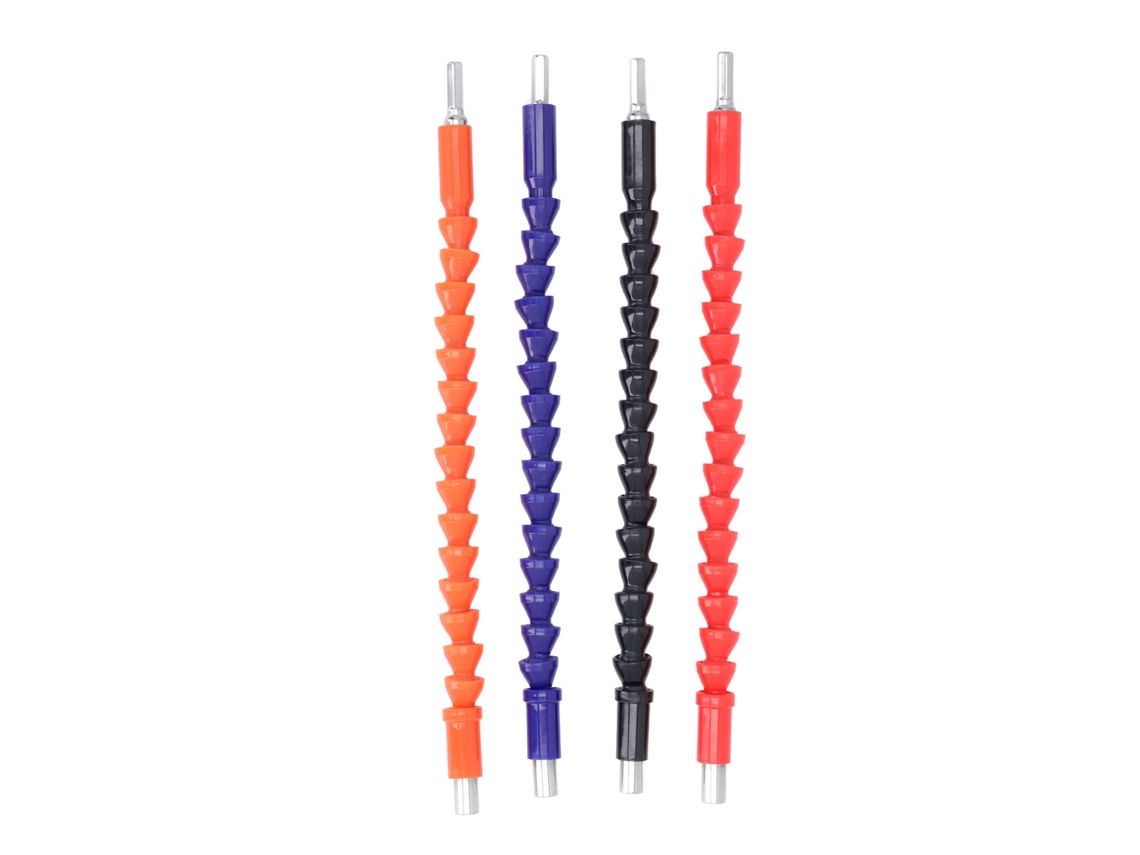 4 Piezas De Puntas De Extensión De Eje Flexible De 11,6 Pulgadas (1 4 De Pulgada), Ejes Flexibles Para
