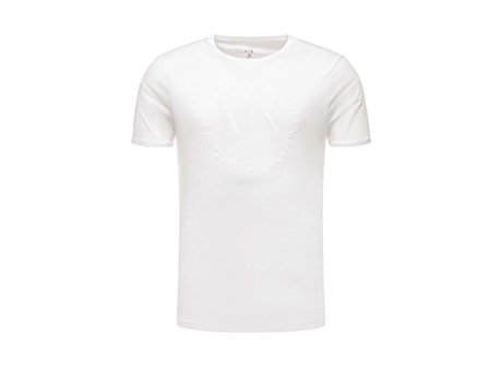 Camiseta ARMANI EXCHANGE Algodón Hombre (XXL - Blanco)