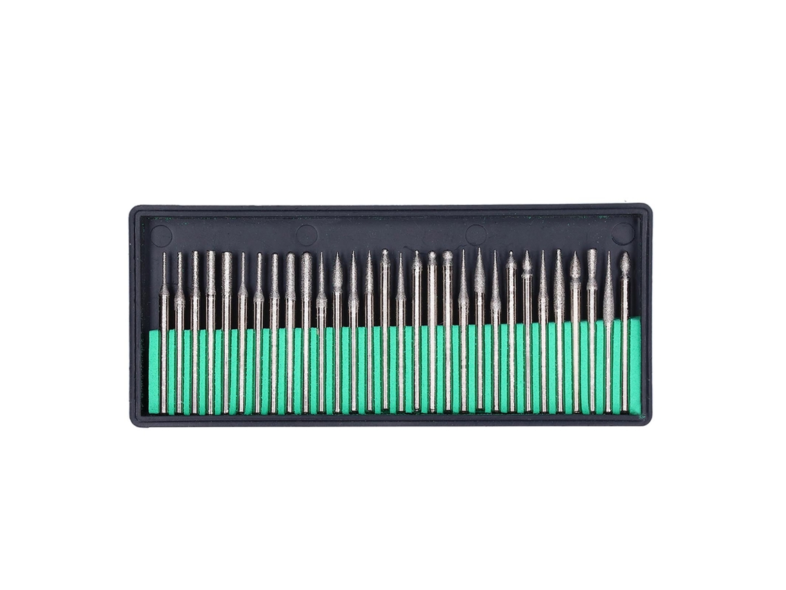 Juego De 30 Brocas De Amolar Para Pulir Y Grabar Con Punta De 3 Mm Para Amoladoras Angulares.