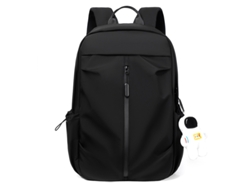 Mochila escolar, mochila negra de gran capacidad