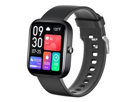 Smartwatch Pantalla de alta definición de 20 pulgadas 100 modos deportivos Duración de la batería de 10 días Negro AUJEZON