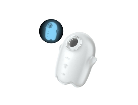 Succionador de Clítoris SATISFYER Glowing Ghost (Blanco - ABS)