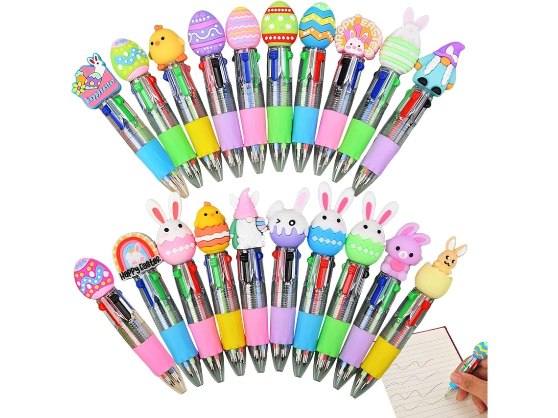 Conjunto De 20 Mini Canetas Multicoloridas Para A Páscoa, Lembrancinhas De Festa, Meninos, Meninas,