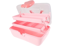 Caja De Joyería Transparente Con Forma De Conejito Rosa Kawaii, Organizador De Accesorios Para El Cabello De Niñas, Set De Regalo.