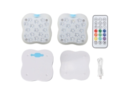 2026-2pcs Luces De Piscina Profesionales Ip68 Impermeables 17led Con Control Remoto Para Piscina Bañera Bar