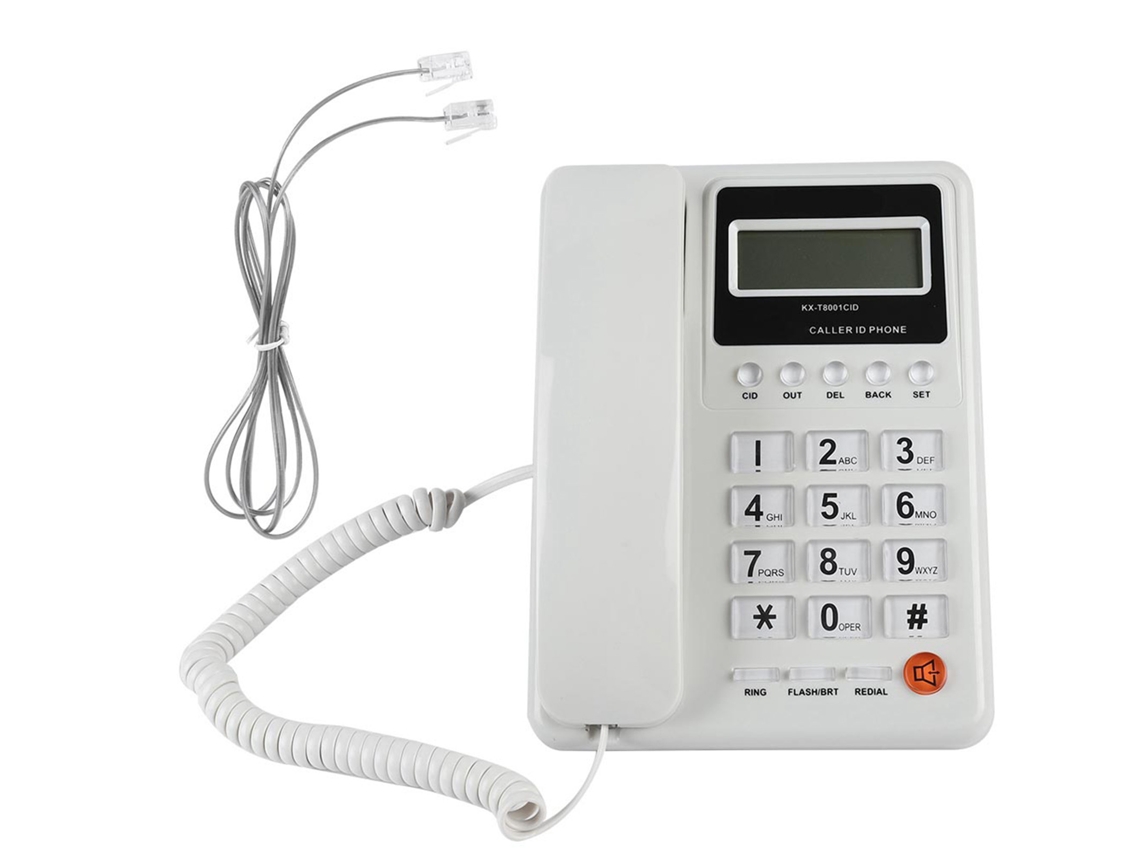 Teléfono Fijo Con Cable Para Hoteles, Hogares Y Oficinas, Con Identificador De Llamadas Y Función De Rellamada.