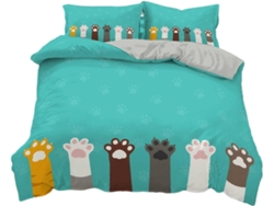 Juego Ropa Cama Estampado Funda Nórdica Almohada Juego Funda 140 X 200 Cm 50 75 220 240