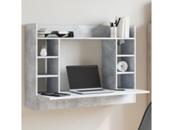 Escritorio | Mesa | Escritorio de pared en madera de color gris cemento