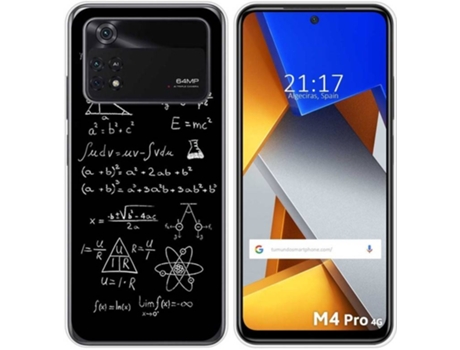 Carcasa para Xiaomi Poco M4 Pro 4G TUMUNDOSMARTPHONE Dibujos Formulas Multicolor