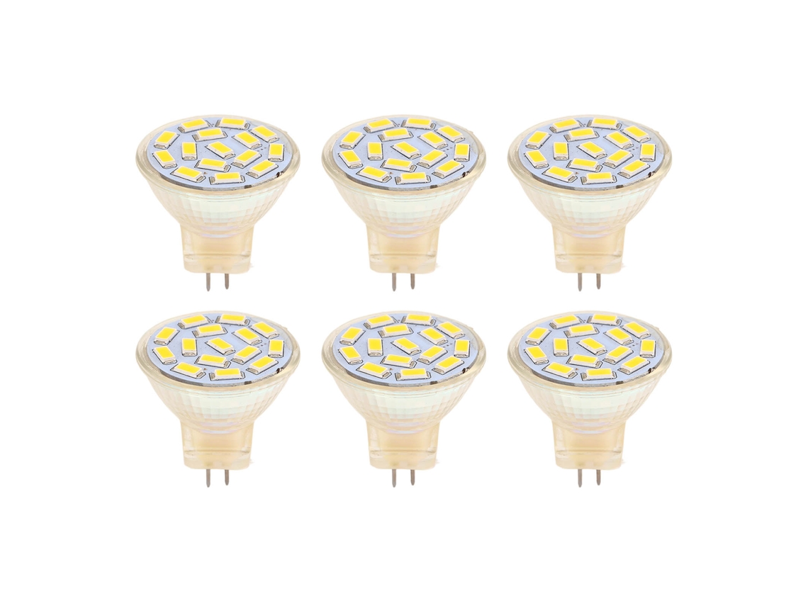 2026 6 unidades GU4 MR11 3W 12V 270lm Blanco cálido 3000K Bombilla LED de bajo consumo para iluminación de exteriores