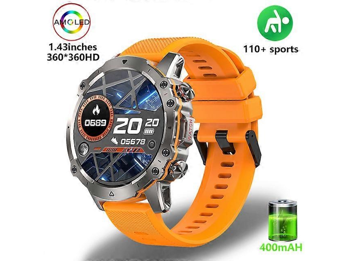 Reloj inteligente deportivo para adultos IP68, resistente al agua, militar, duradero, de alta definición, con llamadas de voz y Bluetooth para bicicleta eléctrica.