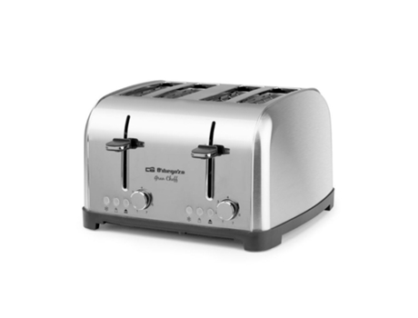Tostador ORBEGOZO TO8050 Inox 4 Rebanadas