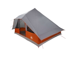 Carpa Tipi Con Techo Gris Y Naranja 364 X 281 X 257 Cm Tafetán