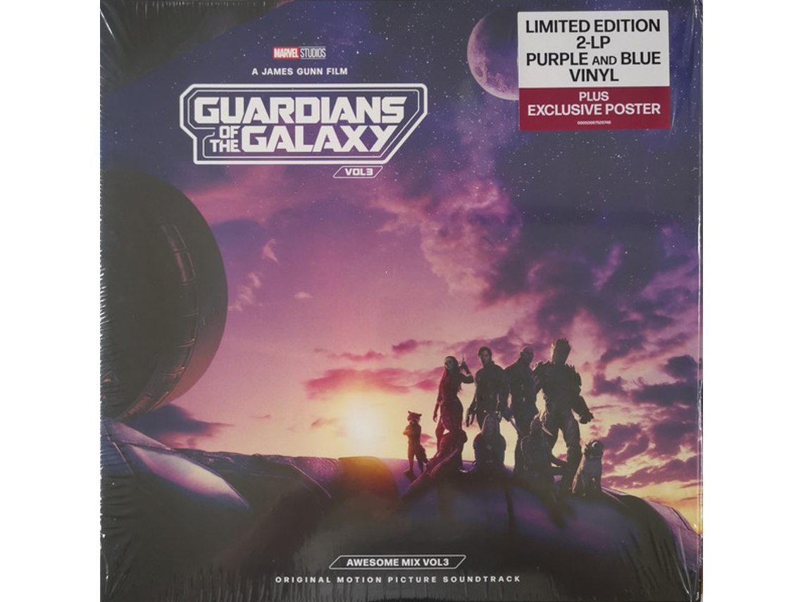 GUARDIANS OF THE GALAXY VOL.3 (AWESOME MIX VOL.3) - Vários Artistas 2LP VINILO PÚRPURA Y AZUL Edición Limitada GATEFOLD