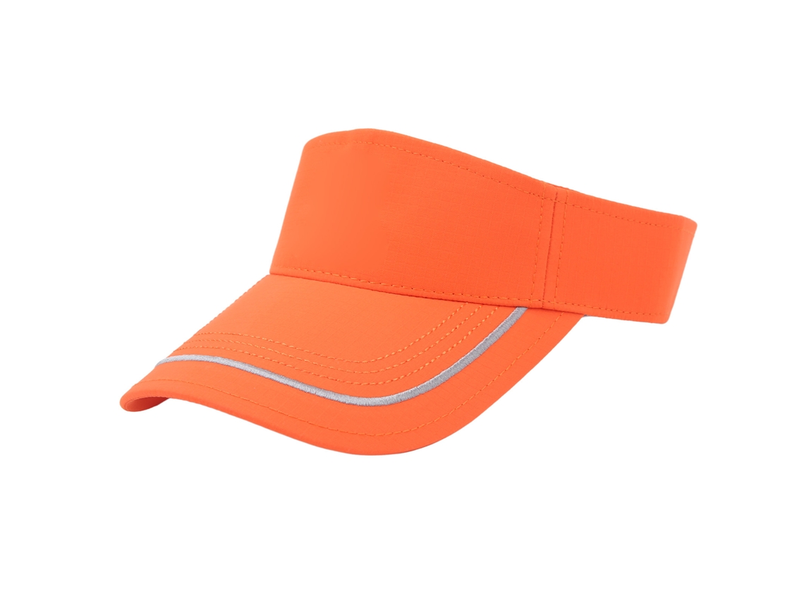 Sombrero De Algodón De Ala Ancha Con Visera Y Parte Superior Para Protección Solar, Ideal Para Actividades Al Aire Libre - Naranja