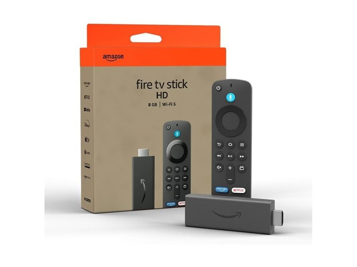 Fire TV Stick HD con transmisión Full HD 1080p, 8 GB, control remoto por voz de Alexa, Amazon Dual Wi-Fi (nueva generación)
