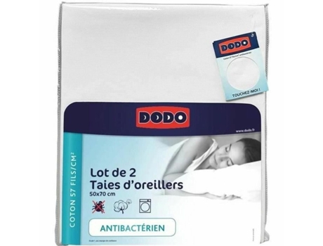 Funda de almohada DODO Blanco 50 x 70 cm 2 Unidades