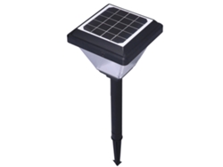 Farola solar monocristalina de 5 V y 2 W, LED, resistente al agua y con batería integrada