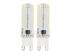 2026-2pcs Bombillas Led G9 Regulables 72 Leds 5w 3000k Luz Blanca Cálida 220v Sustitutos