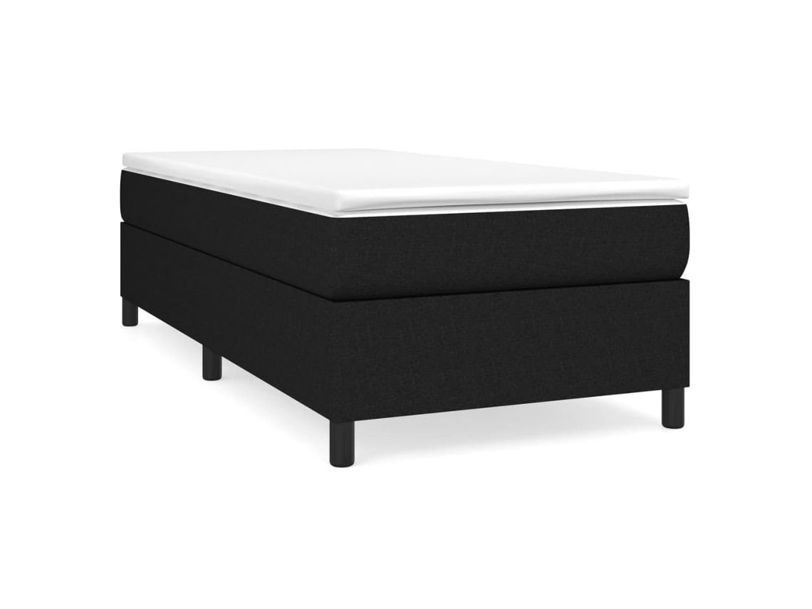 Maison Exclusive - Estructura De Cama Con Somier Tela Negro 90x200 Cm