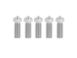 Conjunto De Bicos Para Impressora 3d 5pçs Aço Inox 1.75mm 0.4mm Ponta De Latão Para Qidi X Maximum 3 X Smart3 X Plus3