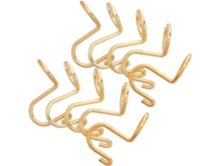 Juego 10 Ganchos Conectores Colgantes Chapados Perchas Fijación Resistente Antideslizante Armarios Clips