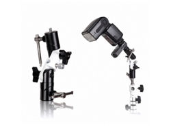 Soporte de luz de relleno para cámara, trípode, cabezal esférico, abrazadera de flash universal de metal, soporte de lámpara